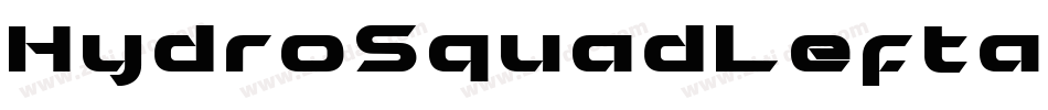 HydroSquadLeftalic-ly75字体转换