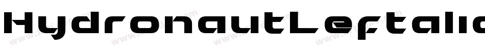 HydronautLeftalic-qZZv5字体转换