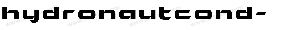 hydronautcond字体转换