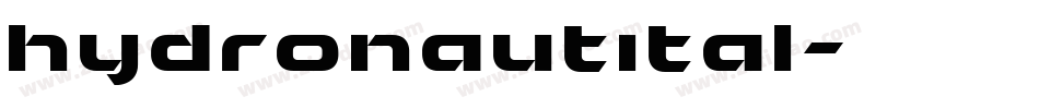 hydronautital字体转换