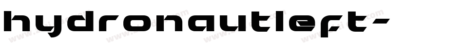 hydronautleft字体转换