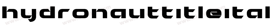 hydronauttitleital字体转换