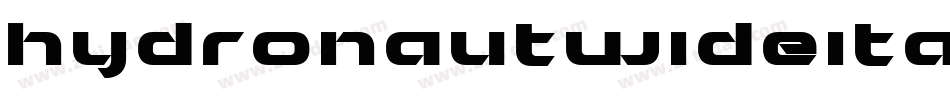 hydronautwideital字体转换