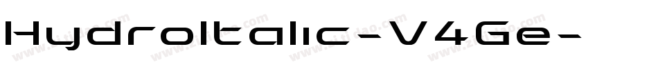 HydroItalic-V4Ge字体转换