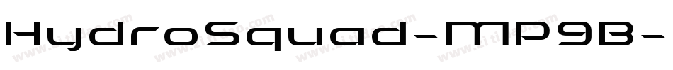 HydroSquad-MP9B字体转换