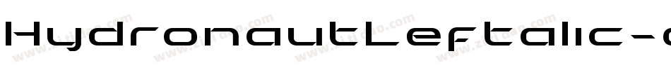 HydronautLeftalic-qZZv5字体转换