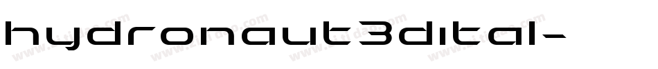 hydronaut3dital字体转换