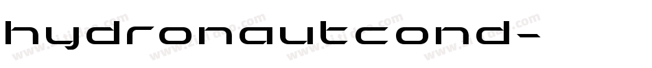 hydronautcond字体转换