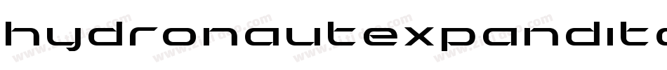 hydronautexpandital字体转换