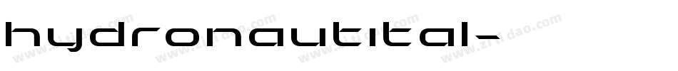 hydronautital字体转换