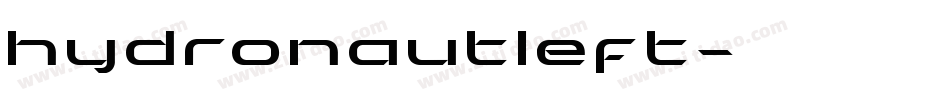 hydronautleft字体转换