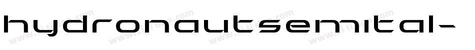 hydronautsemital字体转换