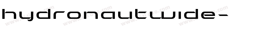 hydronautwide字体转换