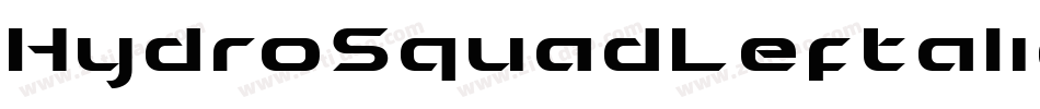 HydroSquadLeftalic-ly75字体转换