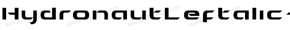 HydronautLeftalic-qZZv5字体转换
