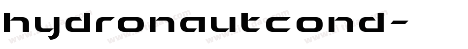 hydronautcond字体转换