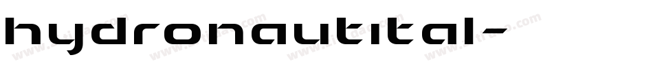 hydronautital字体转换