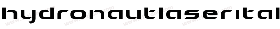 hydronautlaserital字体转换