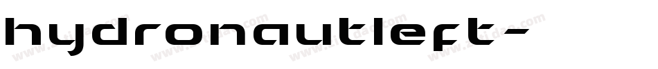 hydronautleft字体转换