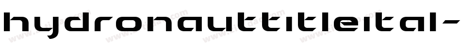 hydronauttitleital字体转换