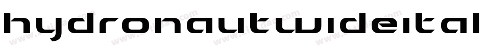 hydronautwideital字体转换