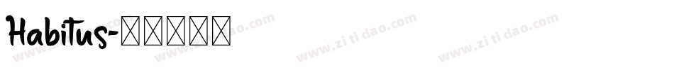 Habitus字体转换