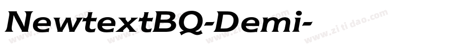 NewtextBQ-Demi字体转换