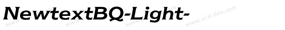 NewtextBQ-Light字体转换