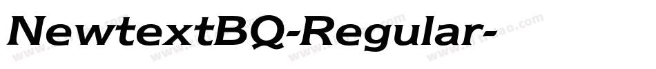 NewtextBQ-Regular字体转换