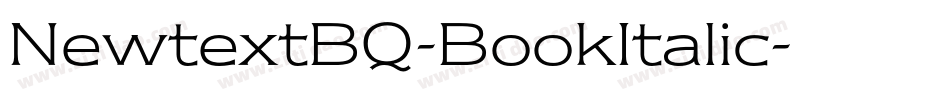NewtextBQ-BookItalic字体转换
