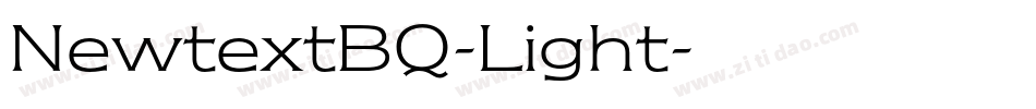 NewtextBQ-Light字体转换