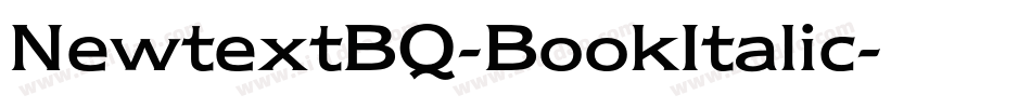 NewtextBQ-BookItalic字体转换