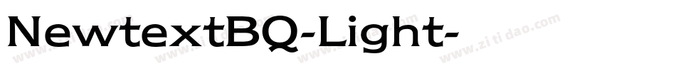 NewtextBQ-Light字体转换