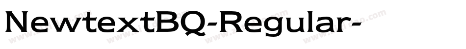 NewtextBQ-Regular字体转换