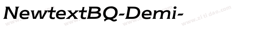 NewtextBQ-Demi字体转换