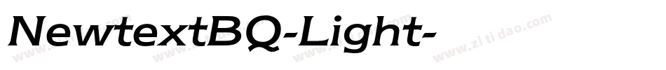 NewtextBQ-Light字体转换