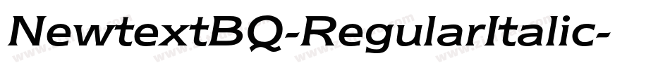 NewtextBQ-RegularItalic字体转换