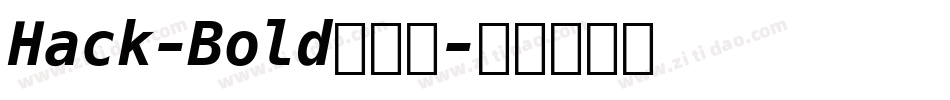 Hack-Bold转换器字体转换