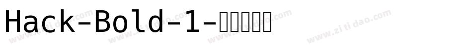 Hack-Bold-1字体转换