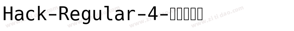 Hack-Regular-4字体转换