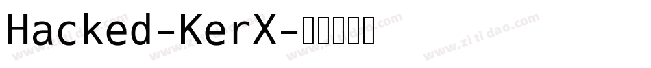 Hacked-KerX字体转换