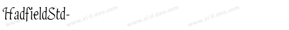 HadfieldStd字体转换