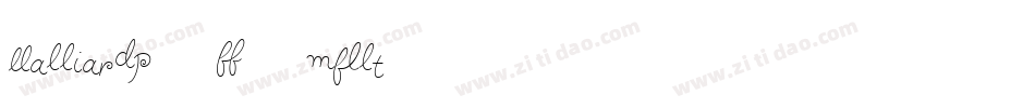 GalliardITCRmAltS字体转换
