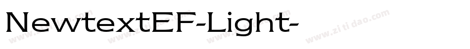 NewtextEF-Light字体转换