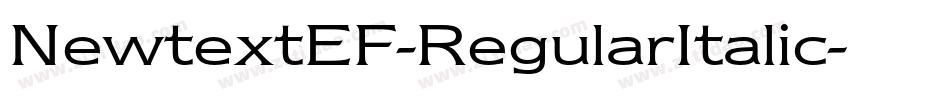 NewtextEF-RegularItalic字体转换