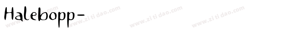 Halebopp字体转换