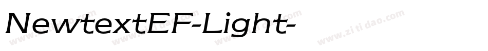 NewtextEF-Light字体转换