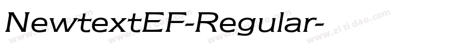 NewtextEF-Regular字体转换
