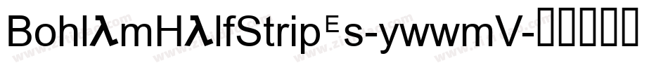 BohlamHalfStripes-ywwmV字体转换