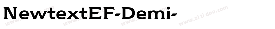 NewtextEF-Demi字体转换